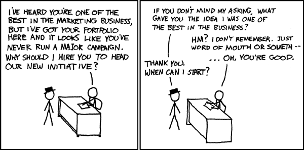 XKCD Marketing Interview
